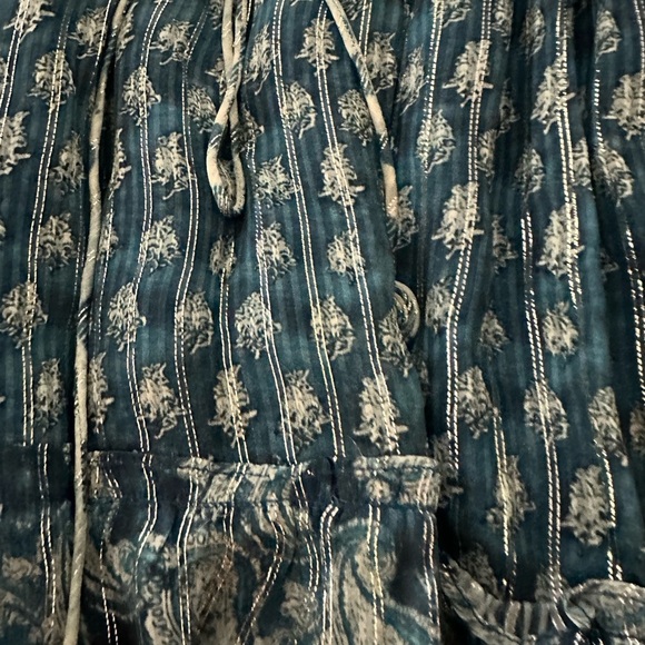 HEMANT AND NANDITA Kaiyo Mini Dress in Blue (7) - Picture 3 of 7